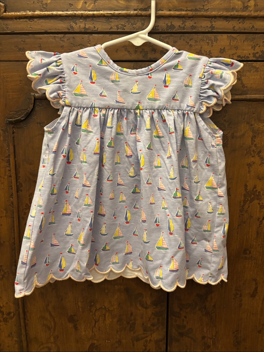 Light Blue Sailboat Dress by Shrimp & Grits Kids